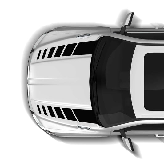 Hash stripes hood decals graphics compatible with Dodge Ram